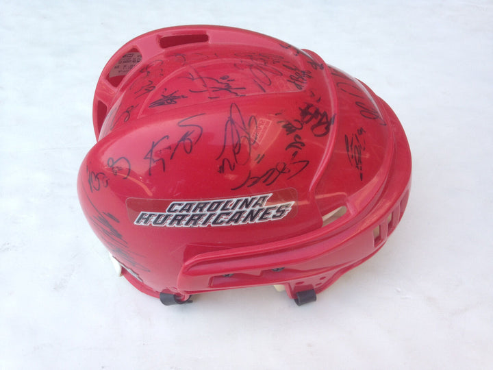 Carolina Hurricanes Stanley Cup signed 2005 06 game used helmet 24 auto CBM COA Image 2
