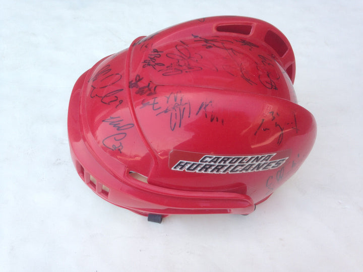 Carolina Hurricanes Stanley Cup signed 2005 06 game used helmet 24 auto CBM COA Image 5