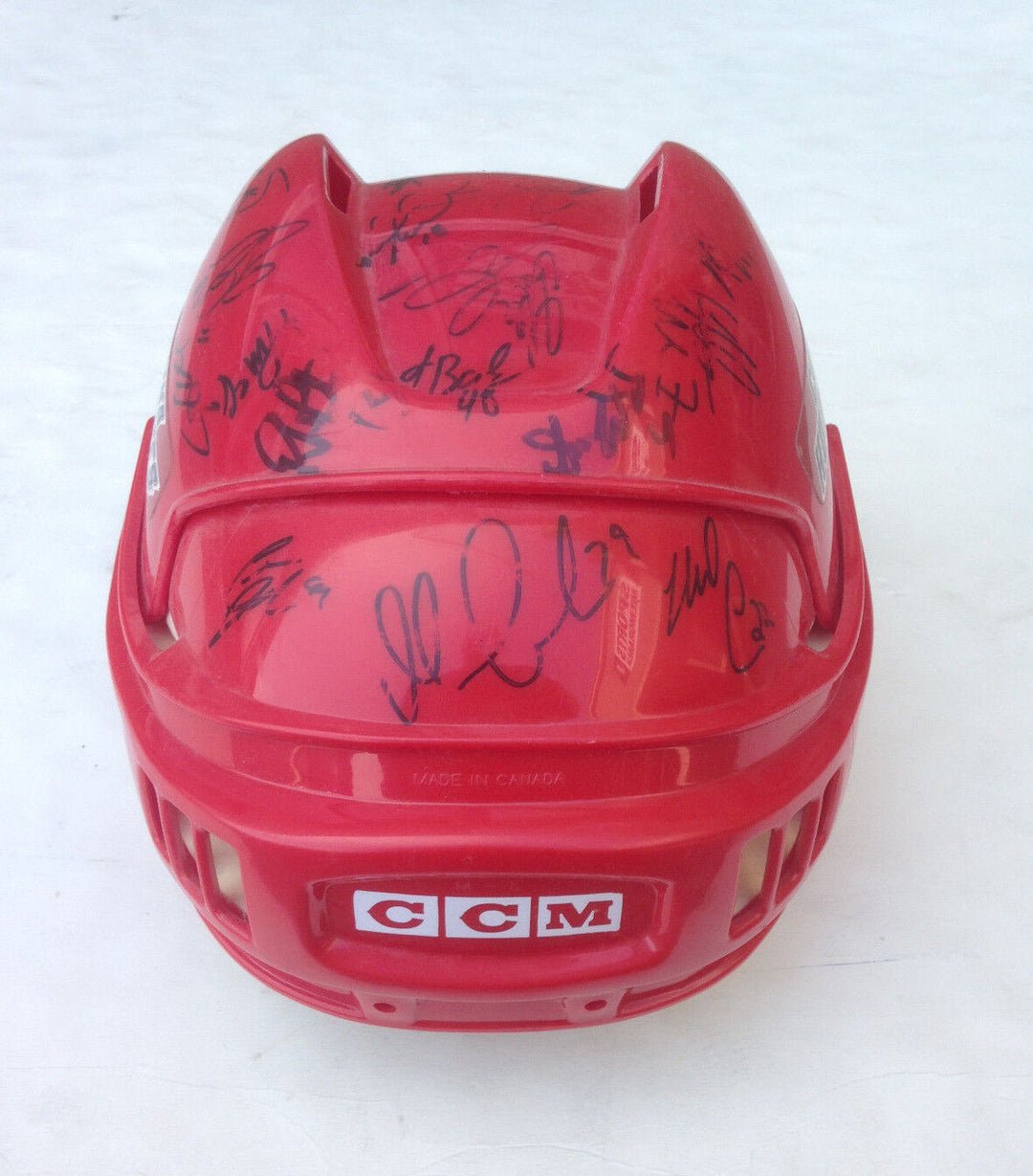 Carolina Hurricanes Stanley Cup signed 2005 06 game used helmet 24 auto CBM COA Image 6