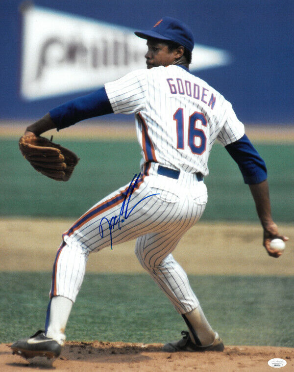 Doc/Dwight Gooden signed New York Mets 16x20 Photo JSA COA