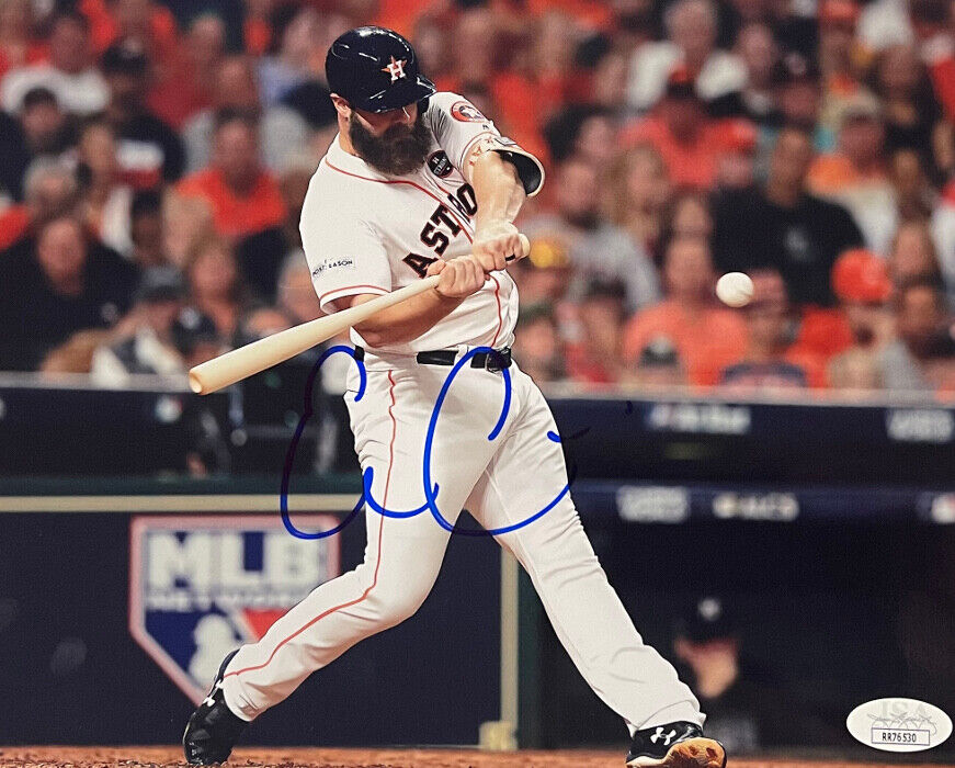 Evan Gattis signed Houston Astros 8x10 Photo- JSA