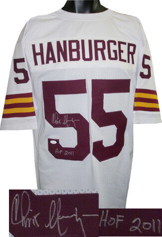 Chris Hanburger signed TB Custom Stitched Pro Style Football Jersey HOF - JSA Image 1