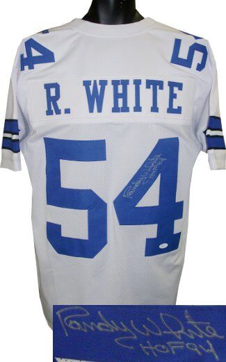 Randy White signed White TB Custom Stitched Pro Style FB Jersey HOF 94 XL JSA Image 1