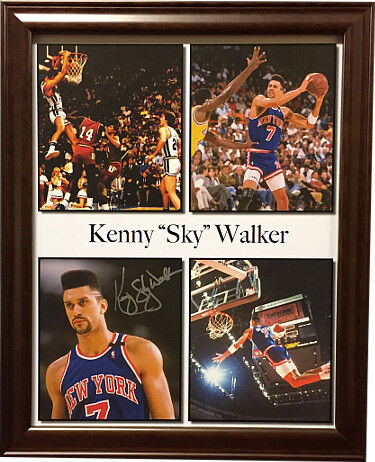 Kenny Sky Walker signed New York Knicks 11x14 Photo Framed (4 pic)- PSA/JSA Pass Image 1