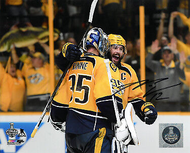 Mike Fisher signed Nashville Predators 2017 Stanley Cup Final 8x10 Photo #12 Image 1