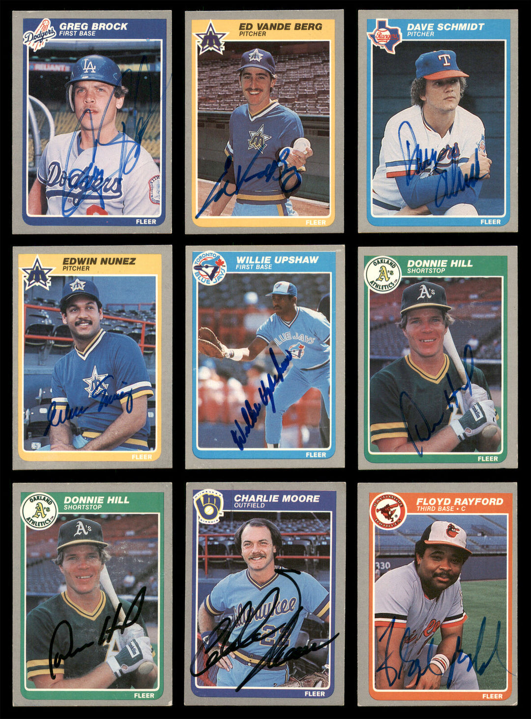 1981-1987 Fleer Baseball Authentic Autographed Signed Cards Lot Of 87 185536 Image 6