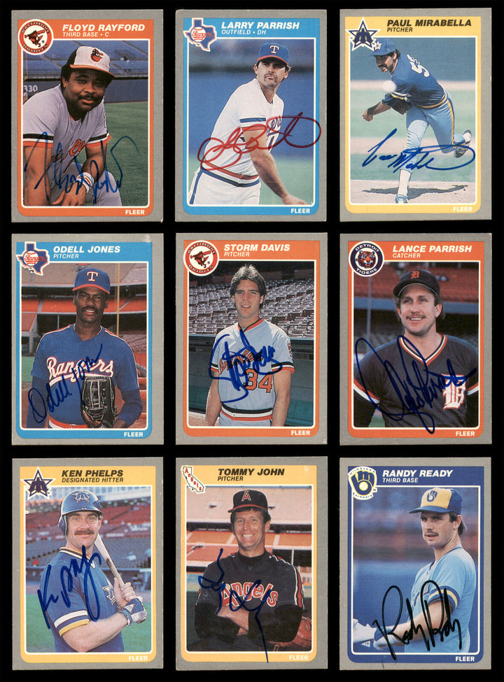 1981-1987 Fleer Baseball Authentic Autographed Signed Cards Lot Of 87 185536 Image 7