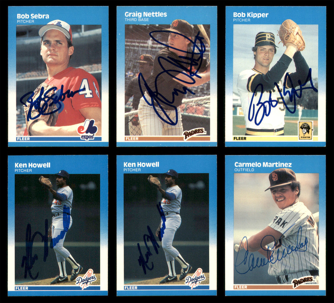 1981-1987 Fleer Baseball Authentic Autographed Signed Cards Lot Of 87 185536 Image 10
