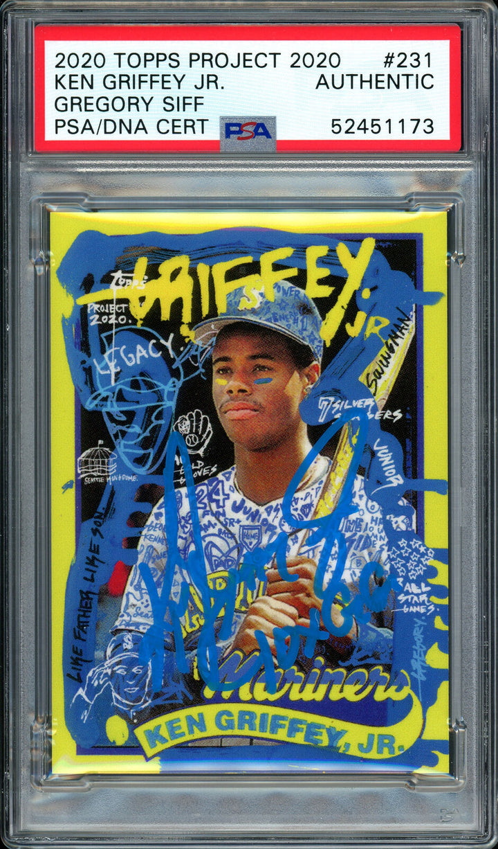 Ken Griffey Jr. Auto Topps Project 2020 Siff Card "10x GG" #1/1 PSA 52451173 Image 1