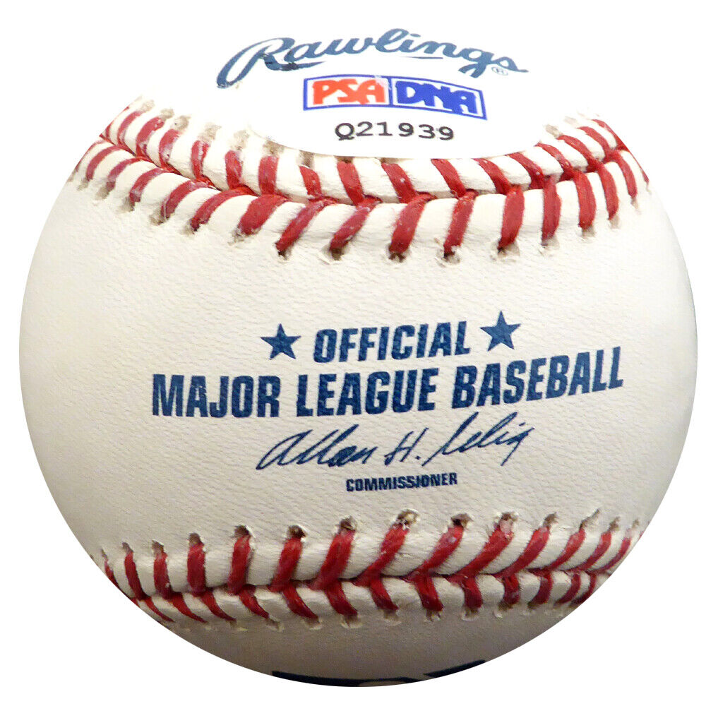 CHRIS BOSIO AUTOGRAPHED MLB BASEBALL MARINERS "MARINERS NH 4-22-93" PSA 20921 Image 2