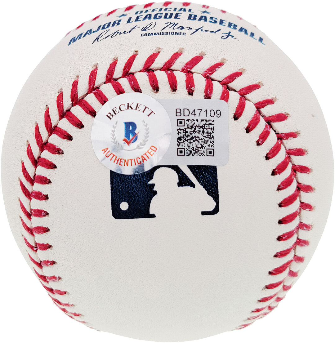 NOLAN RYAN AUTOGRAPHED SIGNED MLB BASEBALL TEXAS RANGERS "K-KING" BECKETT 201275 Image 4