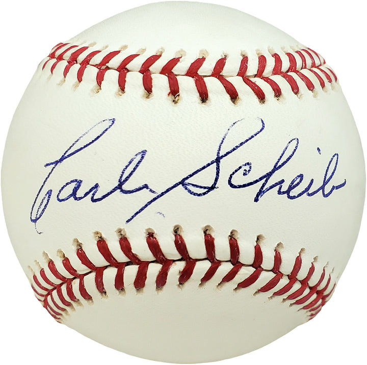 Carl Scheib Autographed Signed MLB Baseball Philadelphia A's Beckett V68013 Image 1