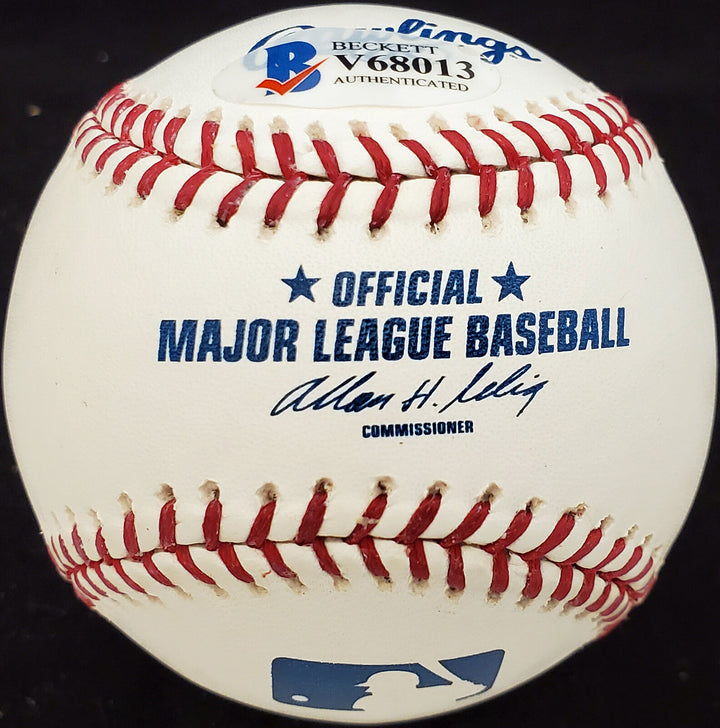 Carl Scheib Autographed Signed MLB Baseball Philadelphia A's Beckett V68013 Image 2