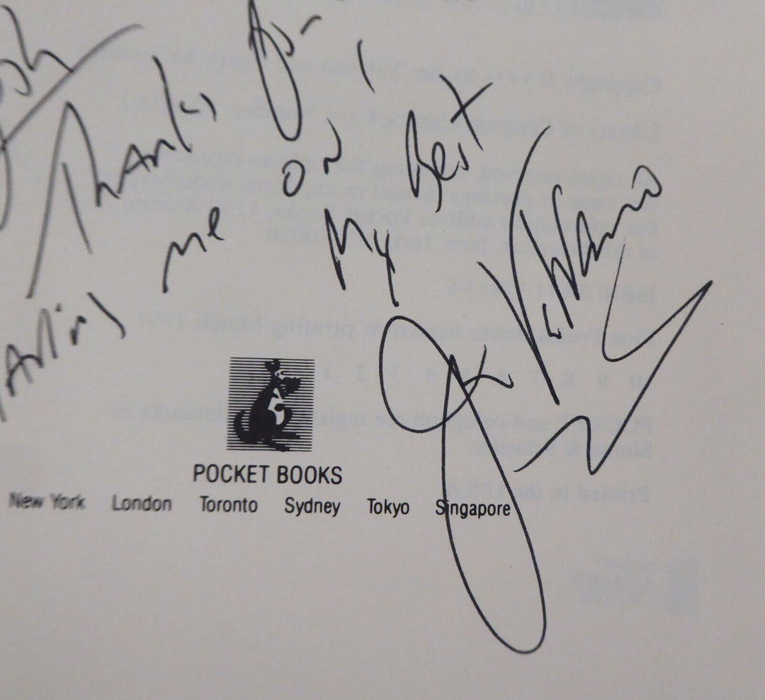 Jim Valvano Autographed Book "To Josh" Beckett A34689 Image 5