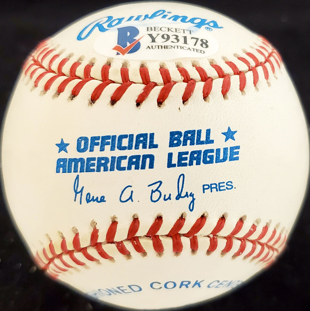 Al Brancato Autographed Signed AL Baseball Philadelphia A's Beckett Y93178 Image 3