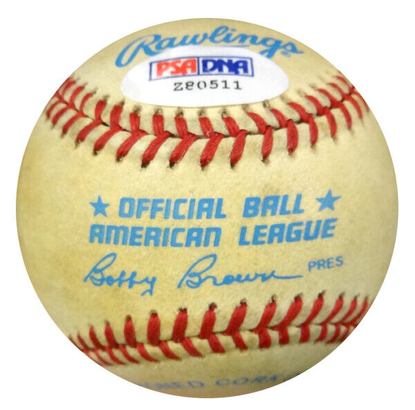 Matt Batts Autographed Official AL Baseball Boston Red Sox PSA/DNA #Z80511 Image 2