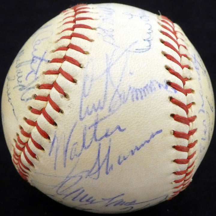 1960 Spring Training Autographed Signed Baseball 28 Sigs Curt Flood A52652 Image 2