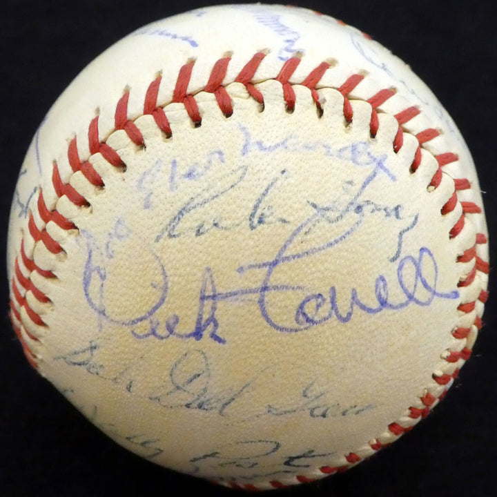 1960 Spring Training Autographed Signed Baseball 28 Sigs Curt Flood A52652 Image 6