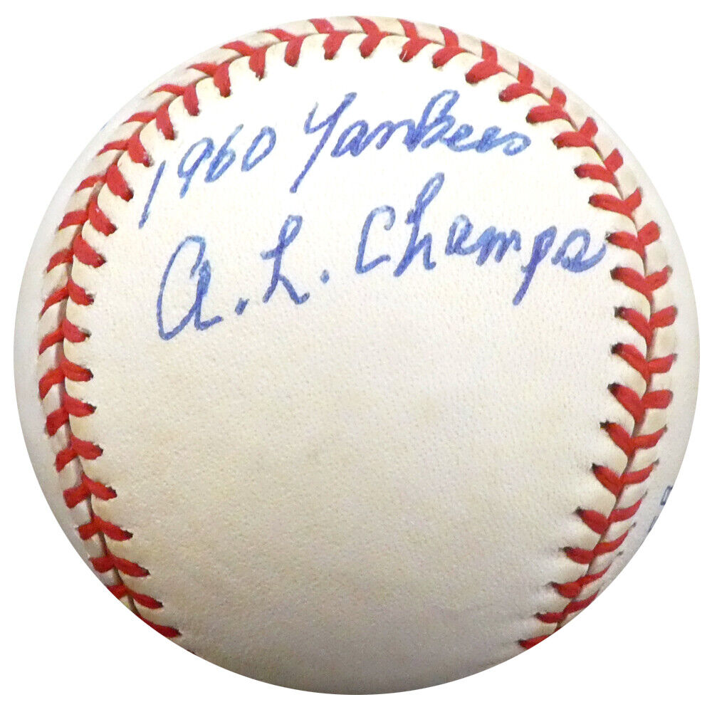 Joe "Oates" DeMaestri Autographed AL Baseball "1961 World Champs" PSA/DNA H55311 Image 5