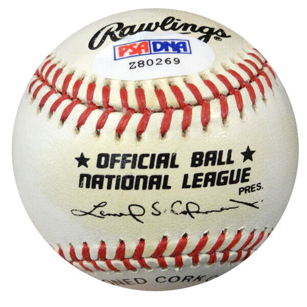 Don Thompson Autographed Official NL Baseball Brooklyn Dodgers PSA/DNA #Z80269 Image 2