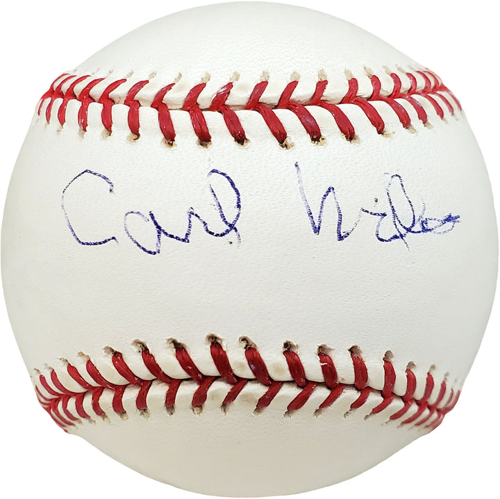 Carl Miles Autographed Signed MLB Baseball Philadelphia A's Beckett V68196 Image 1