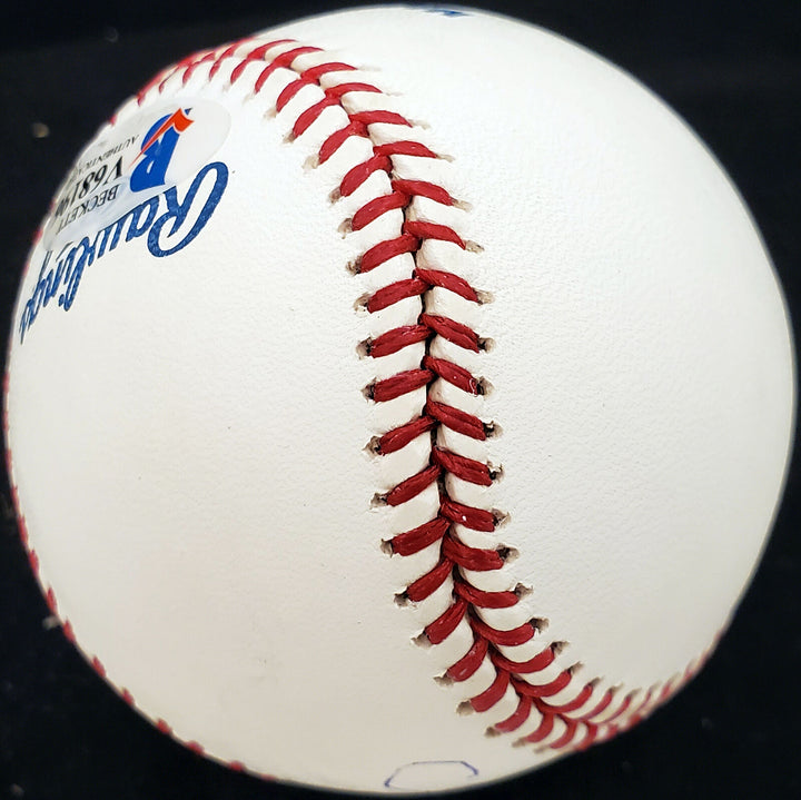 Carl Miles Autographed Signed MLB Baseball Philadelphia A's Beckett V68196 Image 4