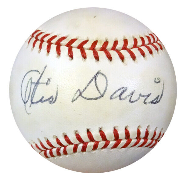 Otis Davis Autographed Official NL Baseball Brooklyn Dodgers PSA/DNA #Z33297 Image 1