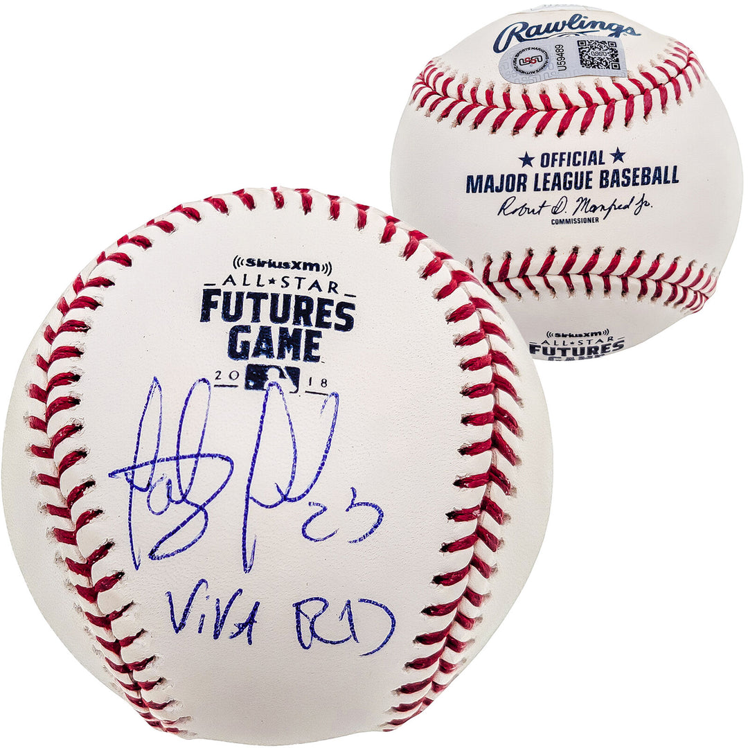 FERNANDO TATIS JR. AUTOGRAPHED MLB 2018 FUTURES BASEBALL VIVA RD JSA 202017 Image 2