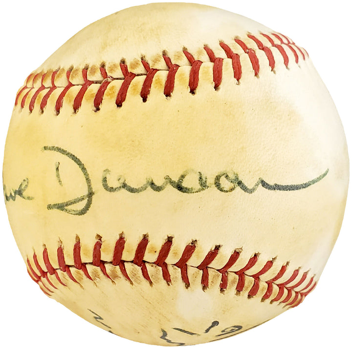 Dave Duncan Autographed Spalding Baseball A's, Vintage Signature Beckett Y93198 Image 3