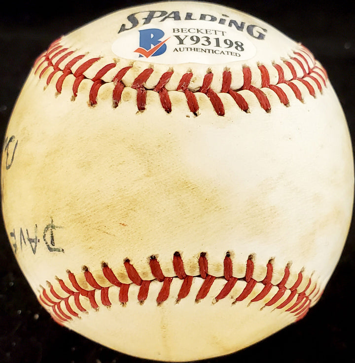 Dave Duncan Autographed Spalding Baseball A's, Vintage Signature Beckett Y93198 Image 5