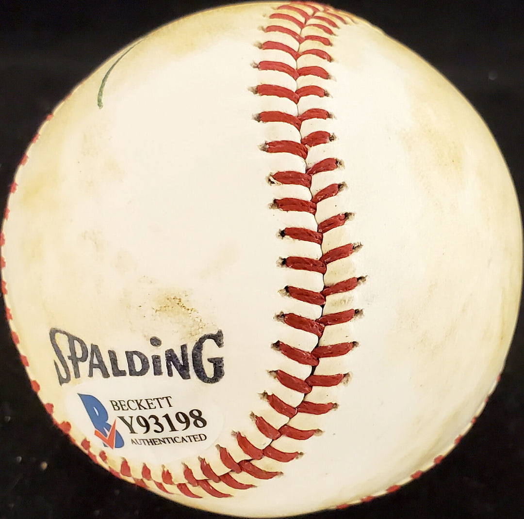 Dave Duncan Autographed Spalding Baseball A's, Vintage Signature Beckett Y93198 Image 6