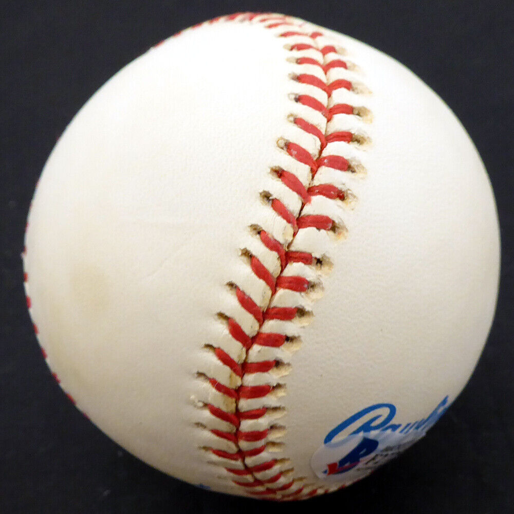 Larry Milbourne Autographed AL Baseball Yankees, Mariners Beckett COA F27254 Image 4