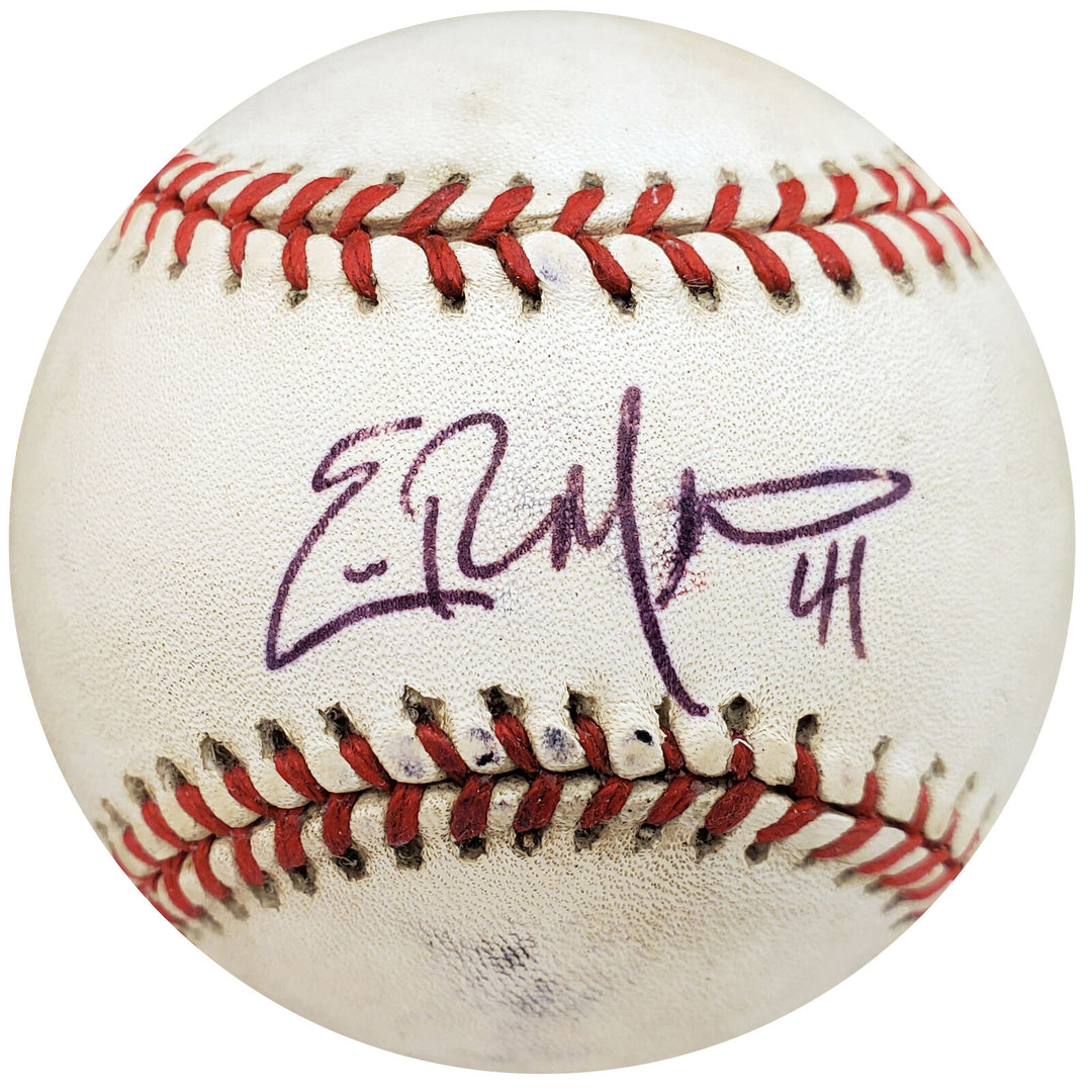Eric Milton Authentic Autographed Signed AL Baseball Twins, Reds Beckett S76016 Image 2