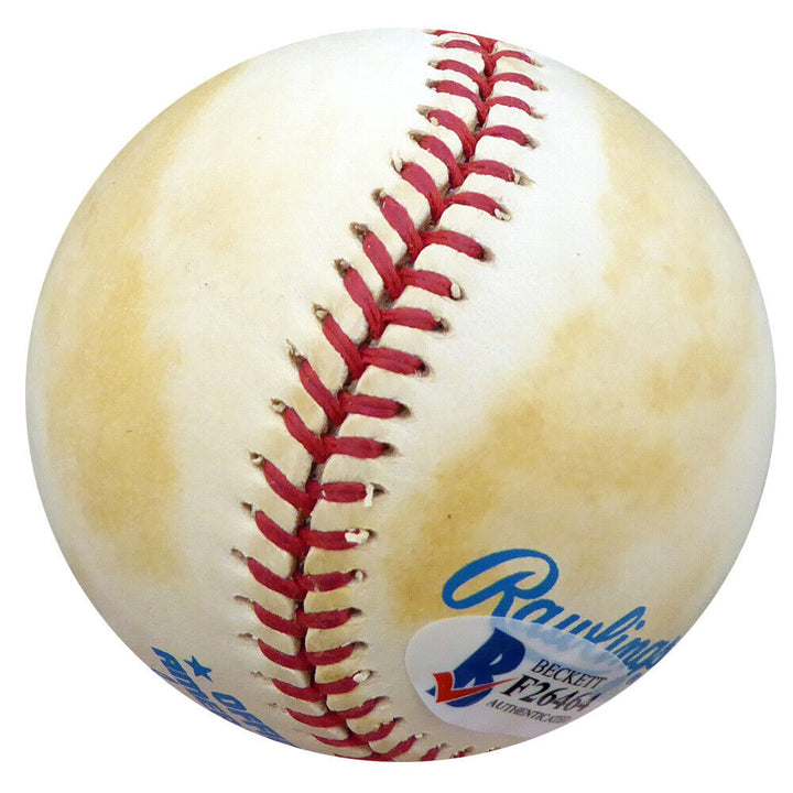 Bubba Church Autographed Signed AL Baseball Phillies, Reds Beckett COA F26464 Image 6