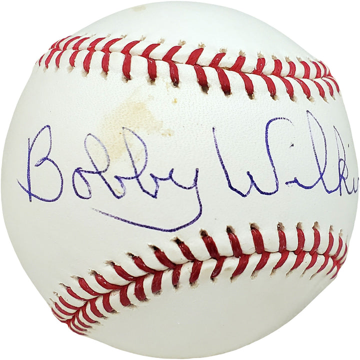 Bobby Wilkins Autographed Signed MLB Baseball Philadelphia A's Beckett V68099 Image 3