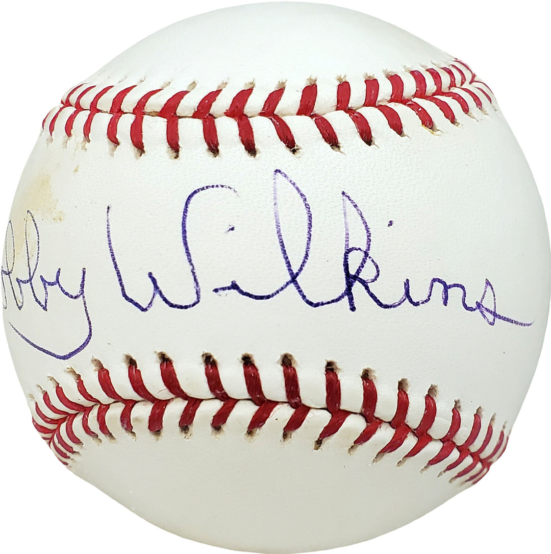 Bobby Wilkins Autographed Signed MLB Baseball Philadelphia A's Beckett V68099 Image 4