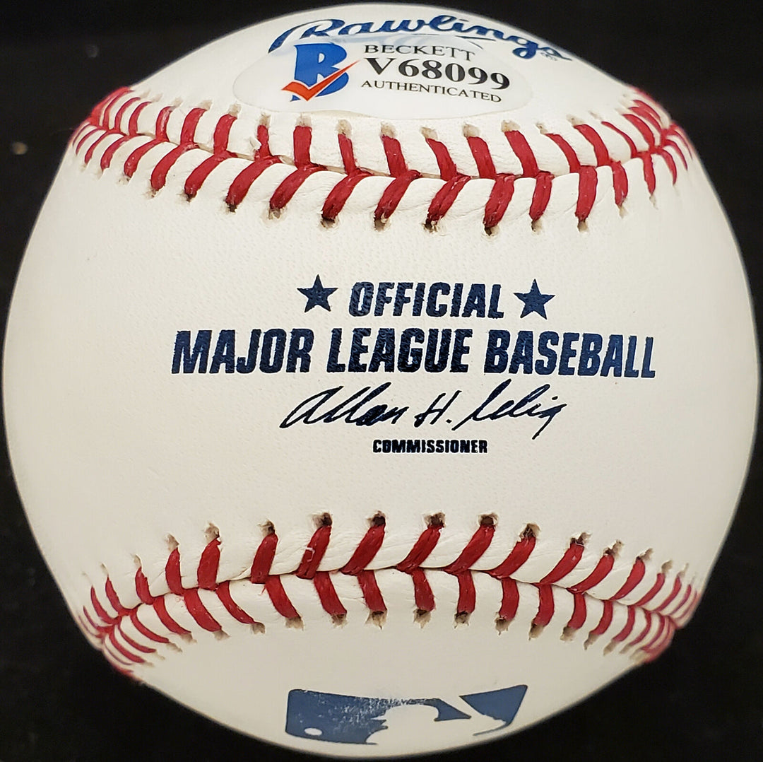 Bobby Wilkins Autographed Signed MLB Baseball Philadelphia A's Beckett V68099 Image 5