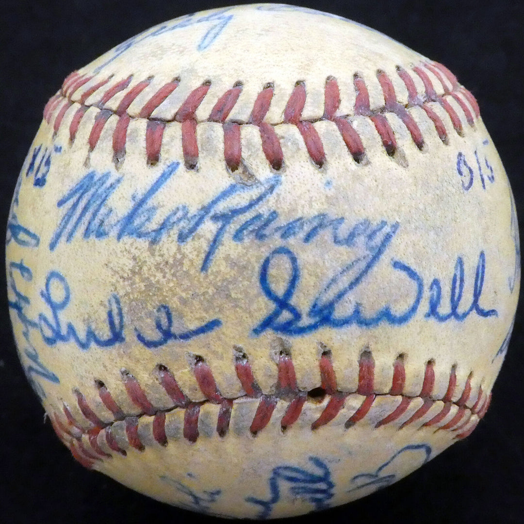 1951 Cardinals Reds Autographed Baseball 23 Sigs Stan Musial Beckett A52633 Image 8