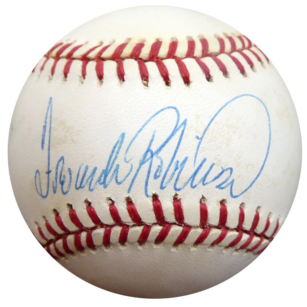 Frank Robinson Autographed Signed AL Baseball Orioles, Reds Beckett E48440 Image 2