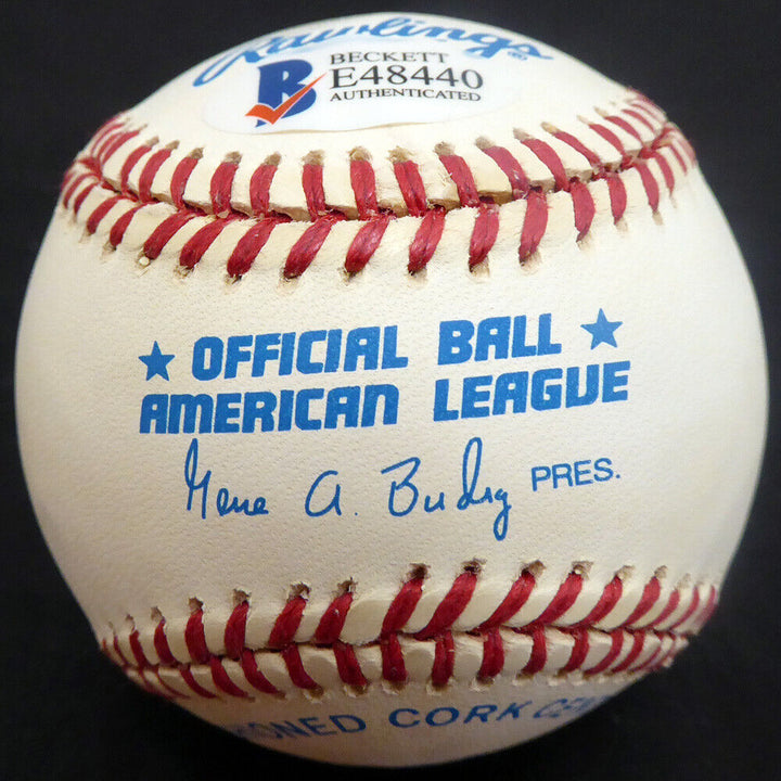 Frank Robinson Autographed Signed AL Baseball Orioles, Reds Beckett E48440 Image 3