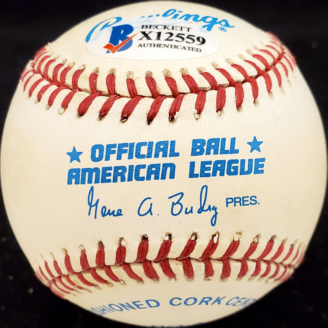 Josh Johnson Autographed Signed AL Baseball Negro Leagues Beckett X12559 Image 4