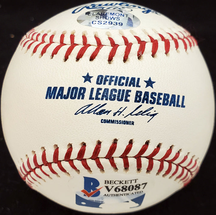 Ed Bouchee Autographed MLB Baseball Phillies "1956-60 Phillies" Beckett V68087 Image 2