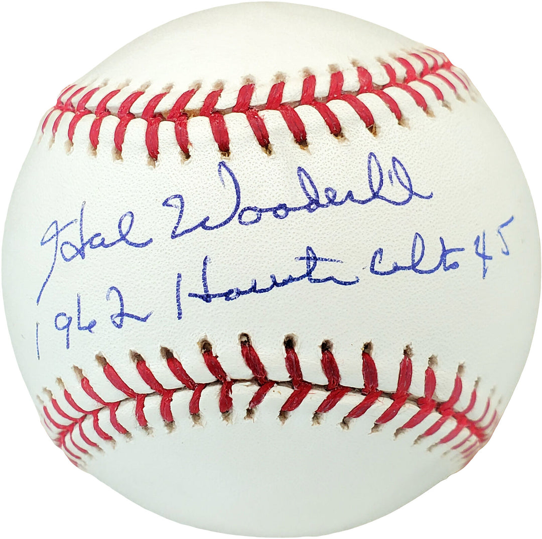 Hal Woodeshick Autographed MLB Baseball "1962 Houston Colt .45's" Beckett V68292 Image 3
