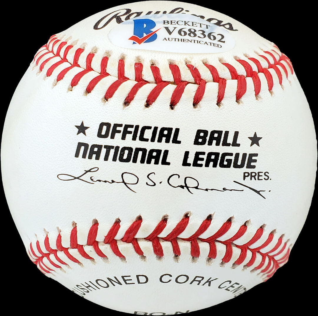 Lou Limmer Autographed Signed NL Baseball Philadelphia A's Beckett V68362 Image 3