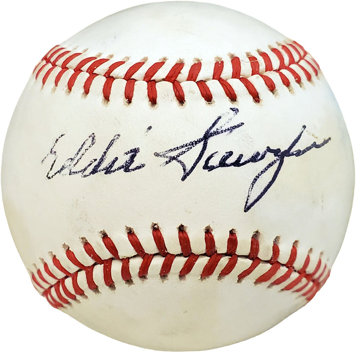 Eddie Sawyer Autographed Signed NL Baseball Philadelphia Phillies Beckett V68050 Image 1