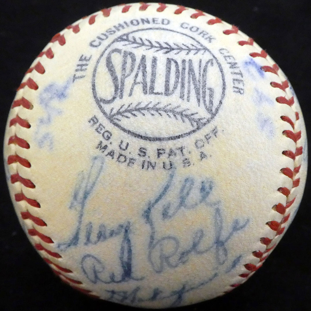 1950 Spring Training Autographed NL Baseball 21 Sigs Stan Musial Beckett A52628 Image 3