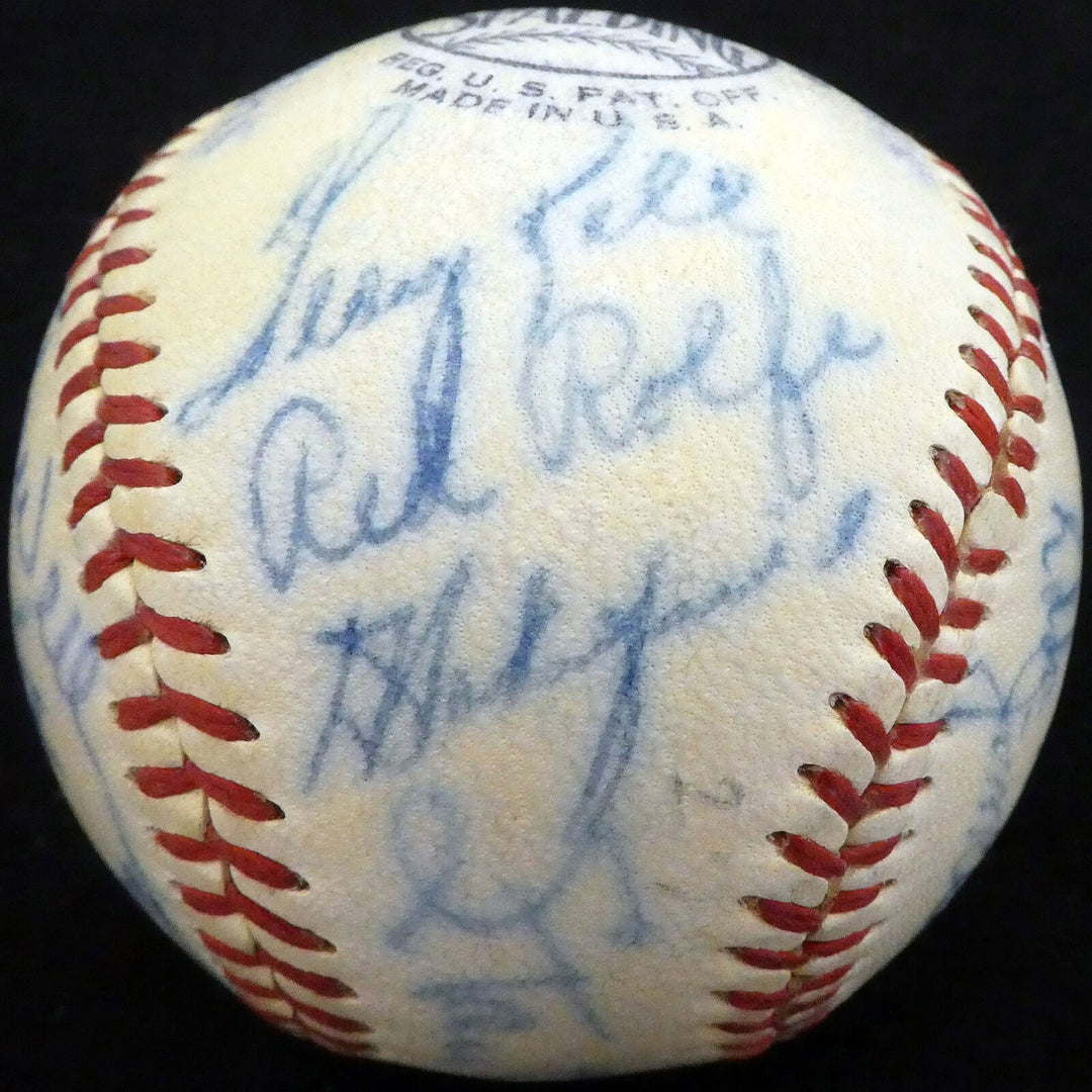 1950 Spring Training Autographed NL Baseball 21 Sigs Stan Musial Beckett A52628 Image 4