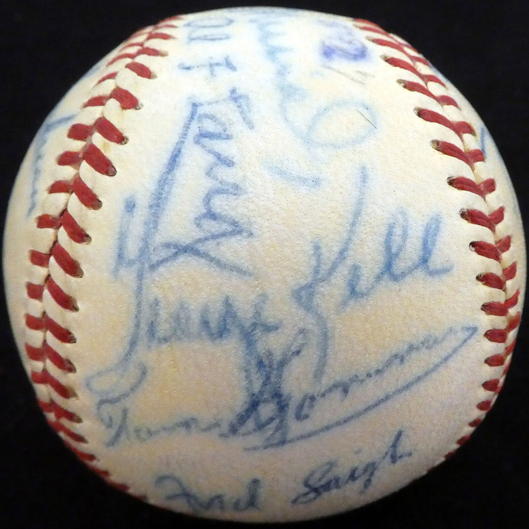 1950 Spring Training Autographed NL Baseball 21 Sigs Stan Musial Beckett A52628 Image 5