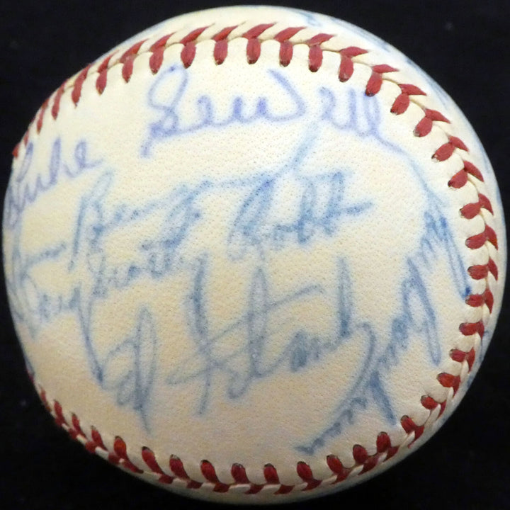 1950 Spring Training Autographed NL Baseball 21 Sigs Stan Musial Beckett A52628 Image 7
