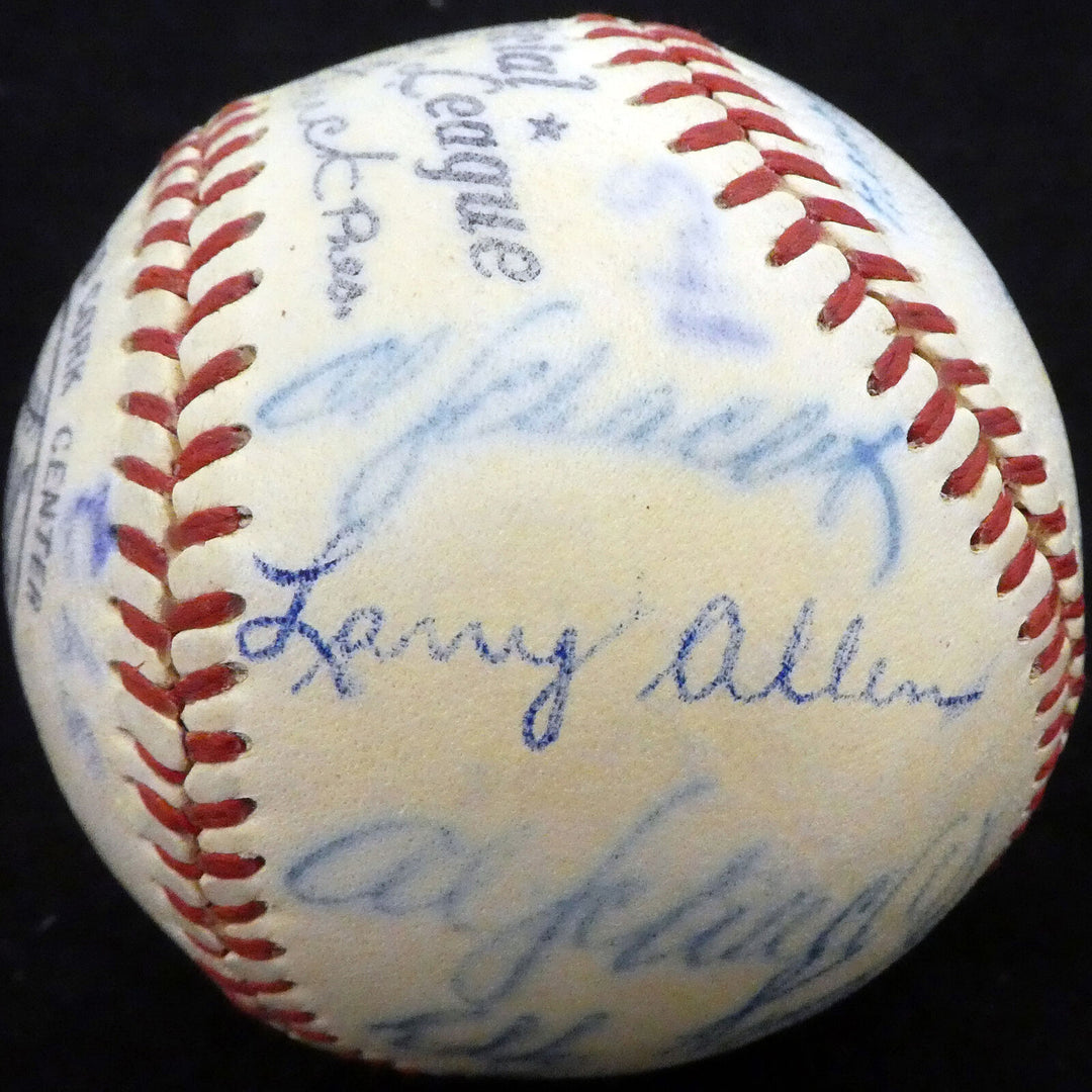 1950 Spring Training Autographed NL Baseball 21 Sigs Stan Musial Beckett A52628 Image 10